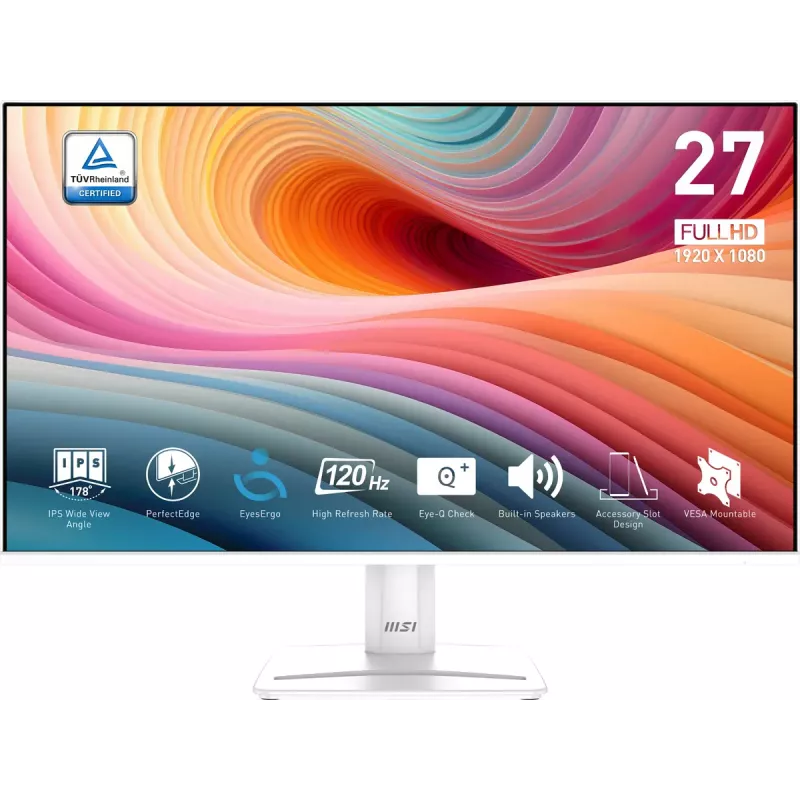 MSI Pro MP275W E2 computer monitor 68.6 cm (27 inch) 1920 x 1080 pixels Full HD LED White