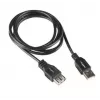 LANBERG USB-A to USB-A Cable 2.0, Male to Female, 1.8 m, black