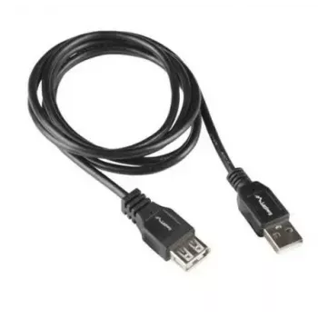 LANBERG USB-A to USB-A Cable 2.0, Male to Female, 1.8 m, black