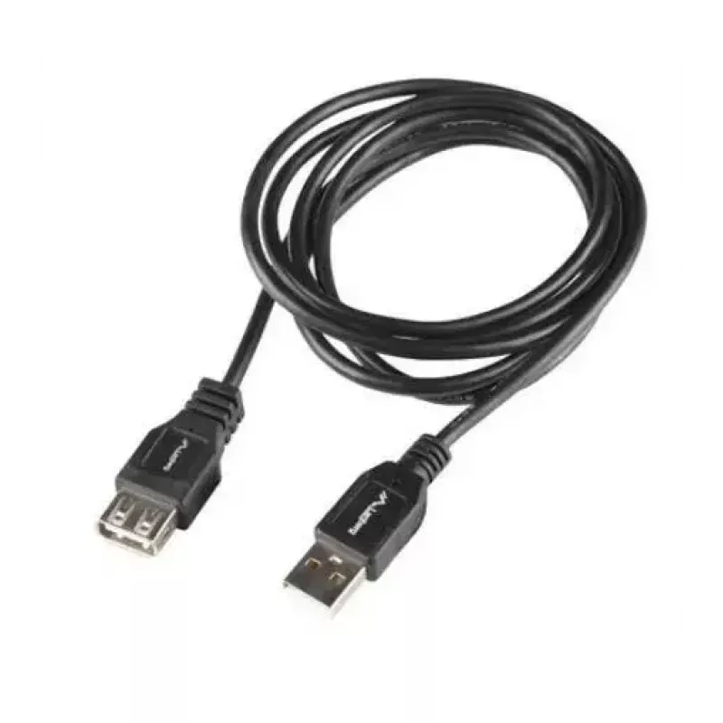 LANBERG USB-A to USB-A Cable 2.0, Male to Female, 1.8 m, black