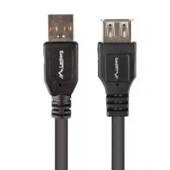 LANBERG USB-A to USB-A Cable 2.0, Male to Female, 1.8 m, black