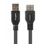LANBERG USB-A to USB-A Cable 2.0, Male to Female, 1.8 m, black