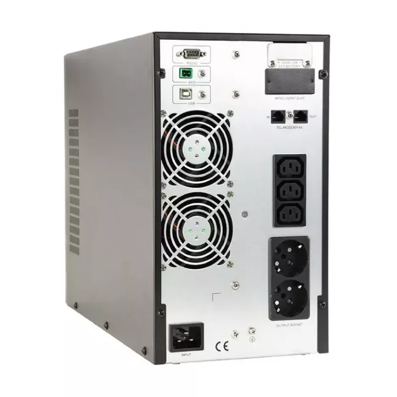 Uninterruptible power supply UPS Gembird EG-UPSO-3000 Double-conversion Online 3 kVA 2700 W 5x Type F outlets LCD