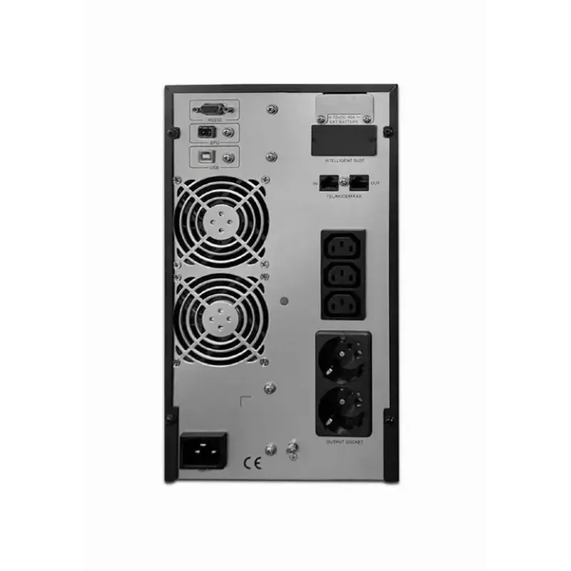 Uninterruptible power supply UPS Gembird EG-UPSO-3000 Double-conversion Online 3 kVA 2700 W 5x Type F outlets LCD