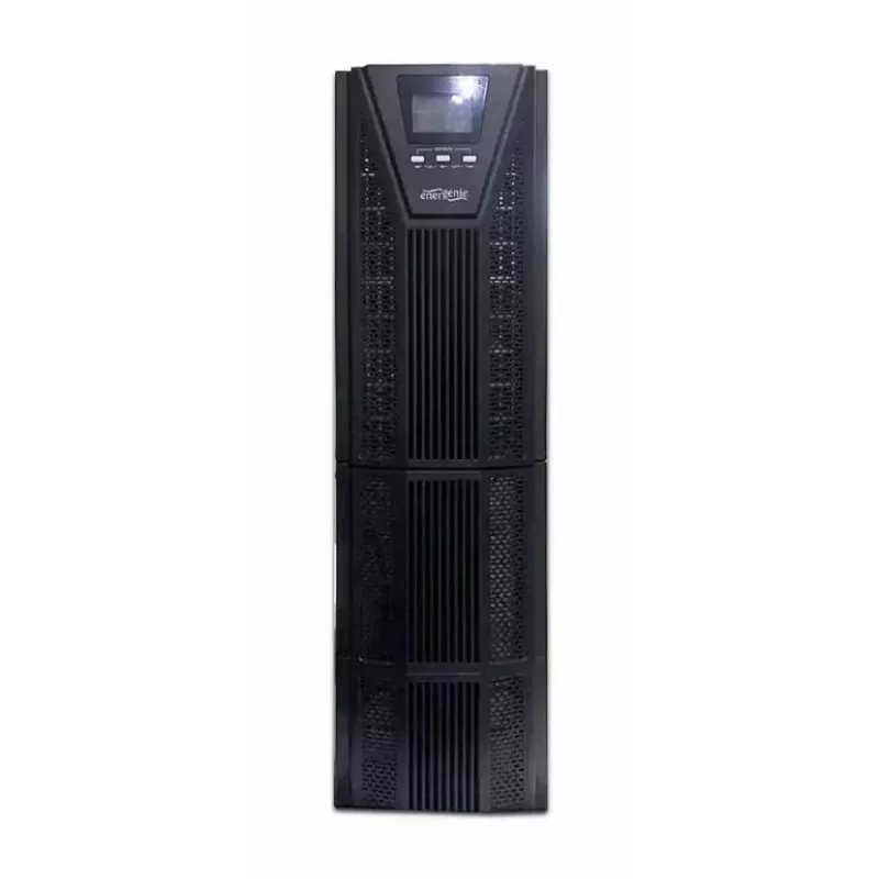 Uninterruptible Power Supply UPS Gembird EG-UPSO-6000 Double-conversion Online 6 kVA 6000 W 6 AC outlets VRLA battery LCD black tower