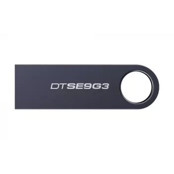 USB flash drive KINGSTON DataTraveler SE9 G3 256GB — USB Type-A, USB 3.2 Gen 1, read 220 MB/s, write 100 MB/s, capless, Dark Nickel