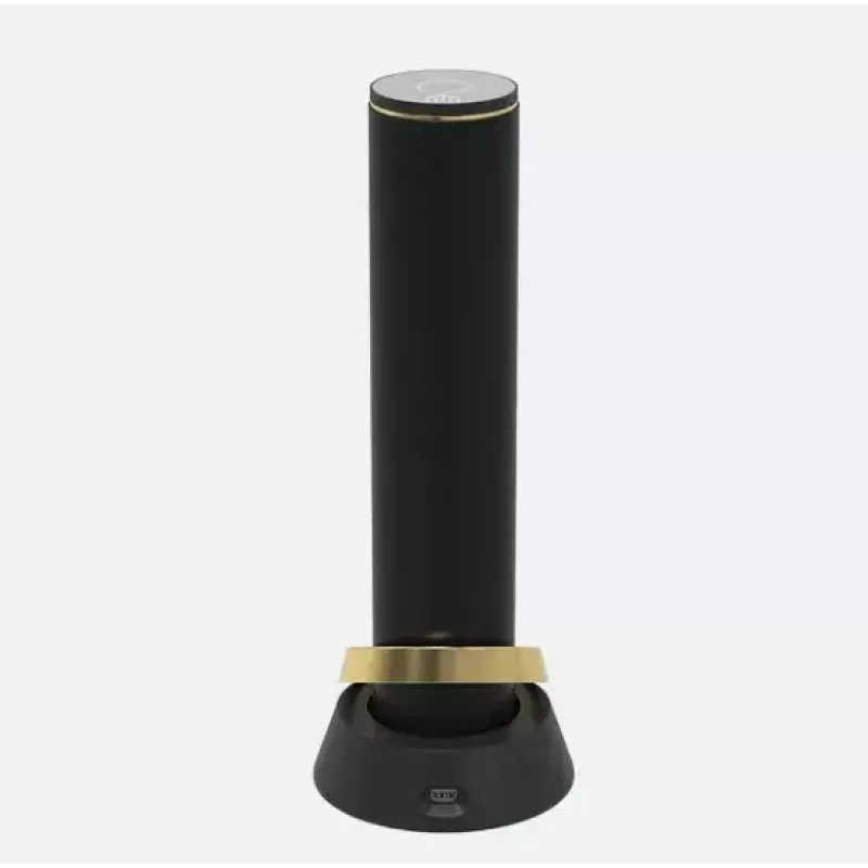 Electric wine opener Prestigio PWO104GD, Black/Gold, height 228 mm, weight 350 g