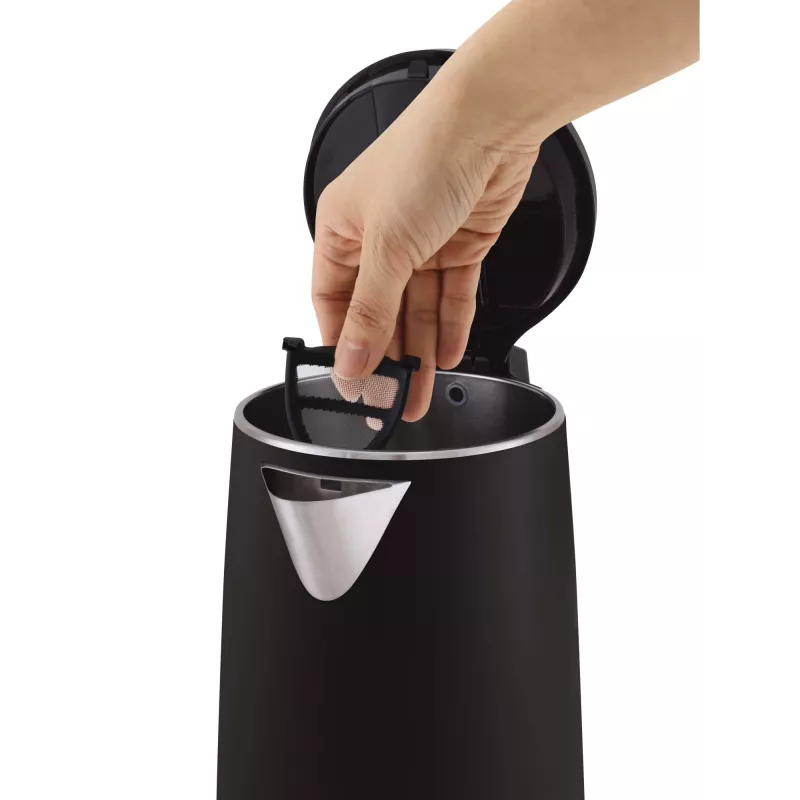 Tefal KO3718 electric kettle 1.5 L 2400 W Black, Stainless steel