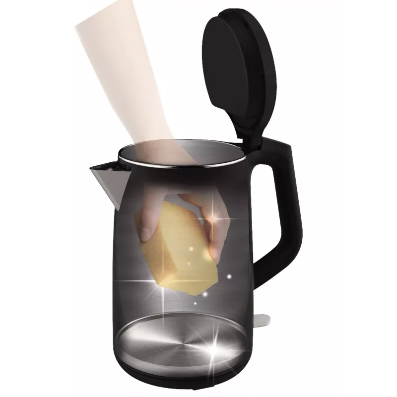 Tefal KO3718 electric kettle 1.5 L 2400 W Black, Stainless steel