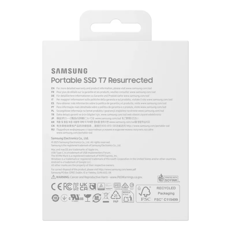 Samsung MU-PD1T0G/WW external solid state drive 1 TB USB Type-C 3.2 Gen 2 (3.1 Gen 2) Silver
