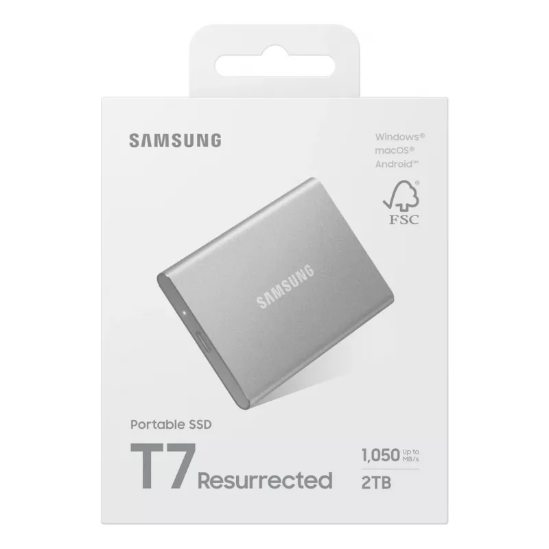 Samsung MU-PD2T0G/WW external solid state drive 2 TB USB Type-C 3.2 Gen 2 (3.1 Gen 2) Silver