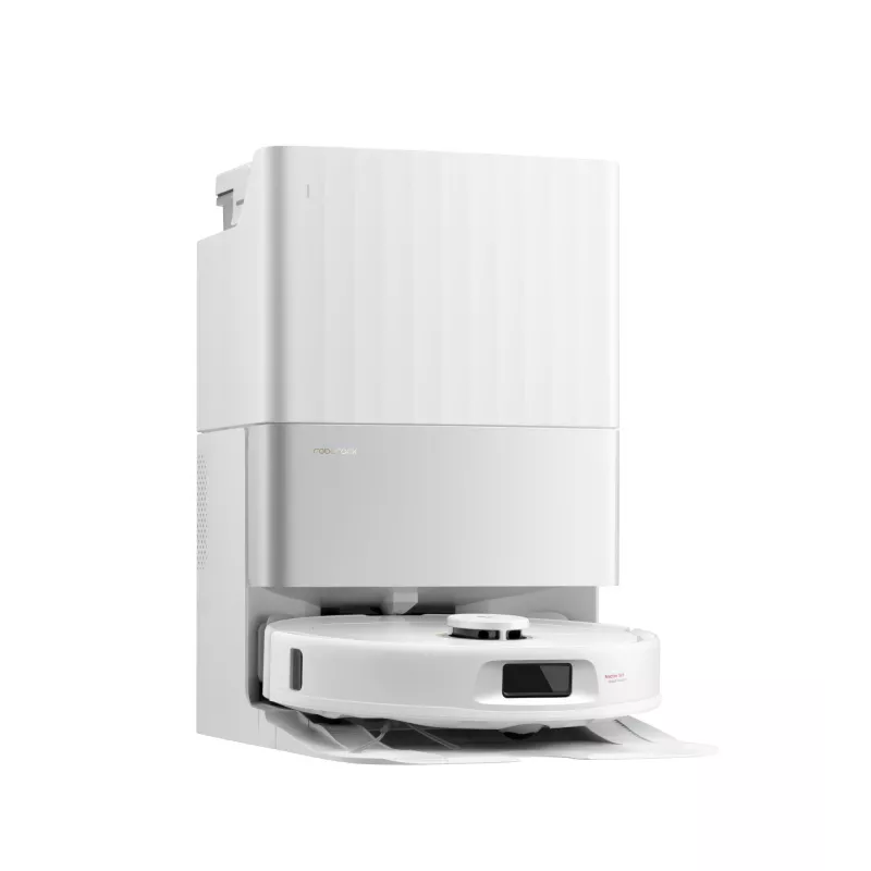 Robot vacuum cleaner Roborock Qrevo C Pro — white, 0.325 L dust bin, 180 min runtime, Li-Ion 5200 mAh, round shape