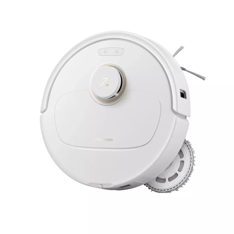 Robot vacuum cleaner Roborock Qrevo C Pro — white, 0.325 L dust bin, 180 min runtime, Li-Ion 5200 mAh, round shape