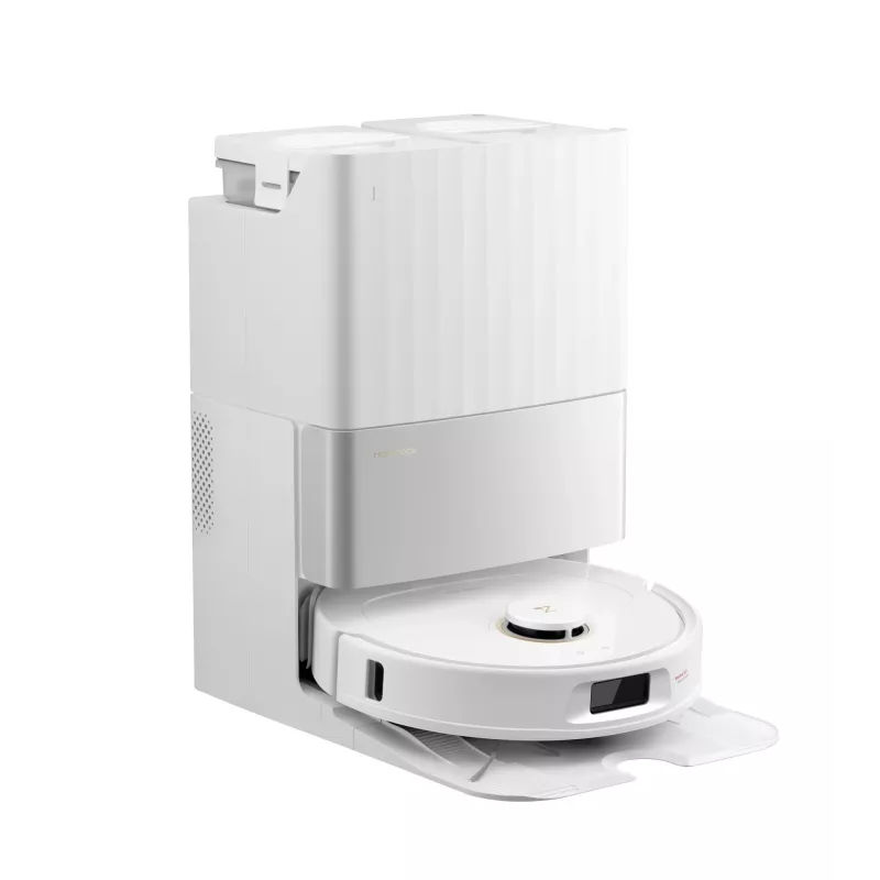 Robot vacuum cleaner Roborock Qrevo C Pro — white, 0.325 L dust bin, 180 min runtime, Li-Ion 5200 mAh, round shape