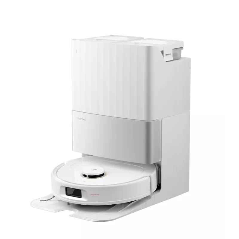 Robot vacuum cleaner Roborock Qrevo C Pro — white, 0.325 L dust bin, 180 min runtime, Li-Ion 5200 mAh, round shape