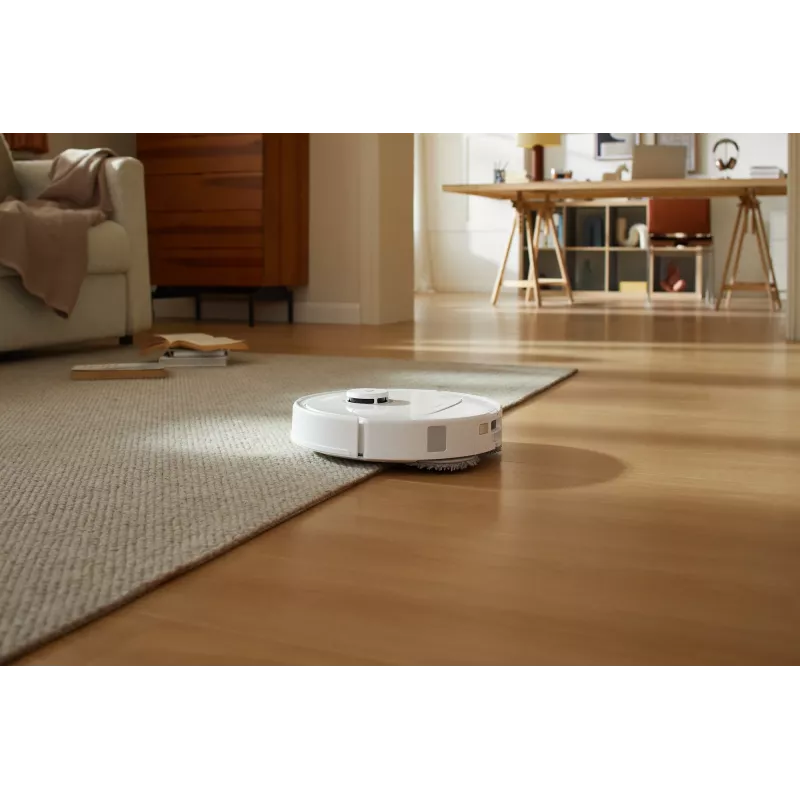 Robot vacuum cleaner Roborock Qrevo C Pro — white, 0.325 L dust bin, 180 min runtime, Li-Ion 5200 mAh, round shape