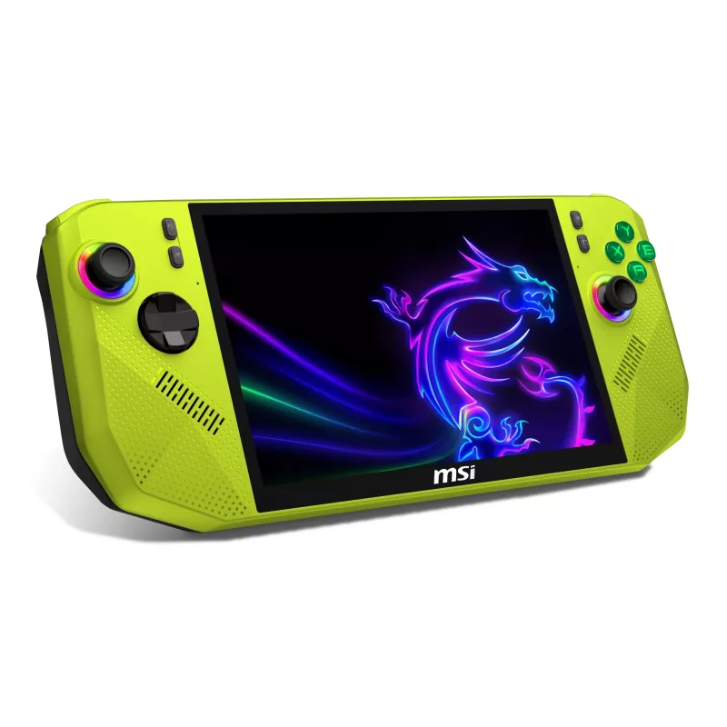 MSI CLAW A8 BZ2EM-048NL portable game console 20.3 cm (8 inch) 1 TB Touchscreen Wi-Fi Green