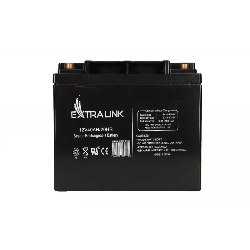 Extralink AGM sealed lead-acid battery 12V 40Ah maintenance-free, VRLA, 12.2 kg