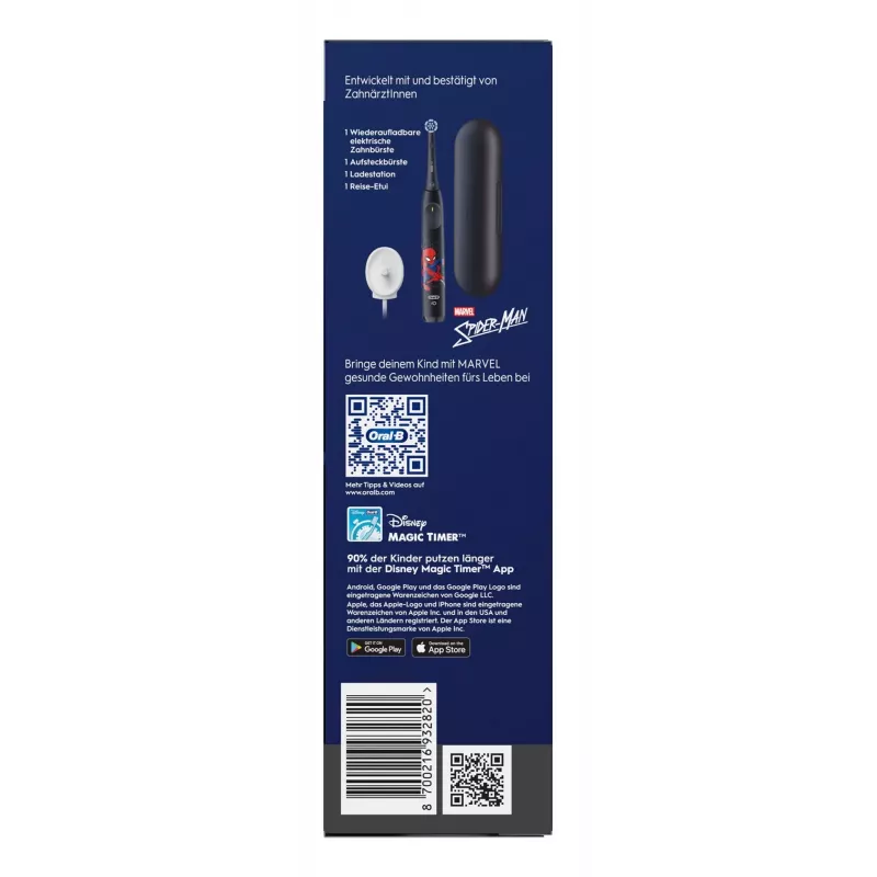 Oral-B iO Kids Spiderman Child Rotating toothbrush Black