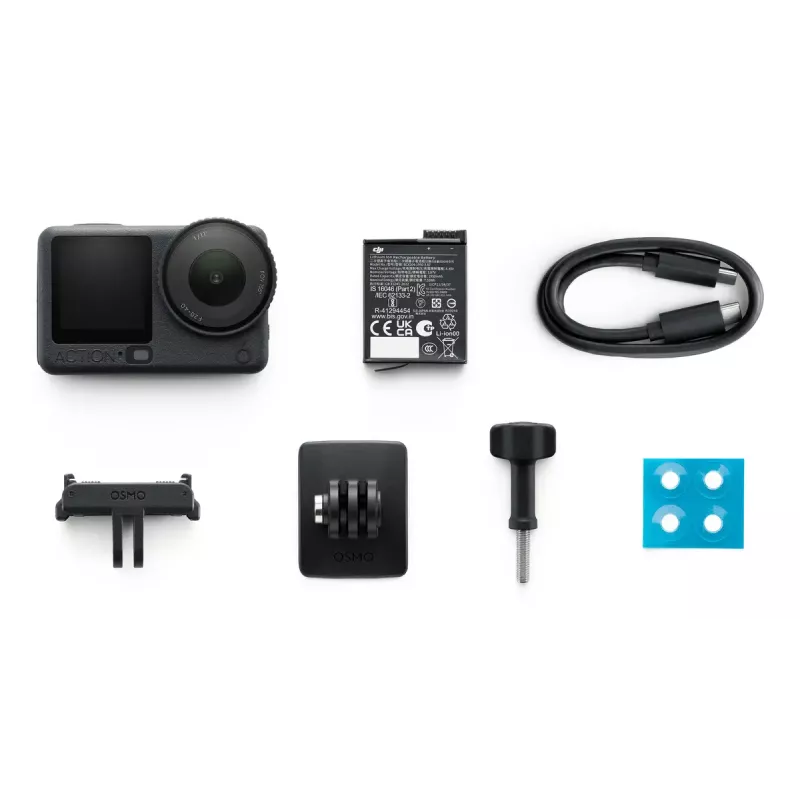 Action camera DJI Osmo Action 6 Standard Combo — 38 MP CMOS, 4K Ultra HD, 155° FOV, 2x digital zoom