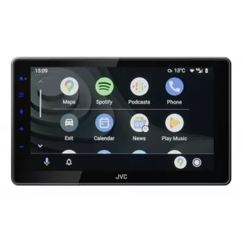 2-DIN JVC KW-M795DBW car multimedia receiver, 9 inch capacitive touchscreen, 200W, Wi‑Fi dual-band, Bluetooth, DAB+/FM/AM