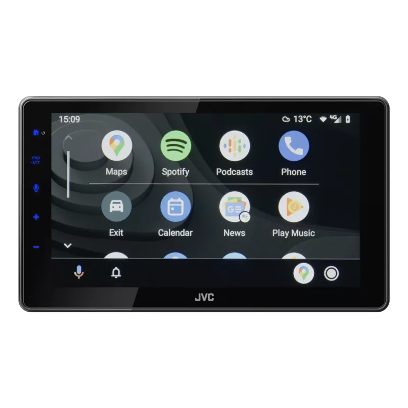 2-DIN JVC KW-M795DBW car multimedia receiver, 9 inch capacitive touchscreen, 200W, Wi‑Fi dual-band, Bluetooth, DAB+/FM/AM
