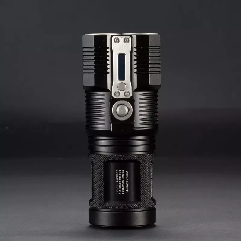 Hand flashlight Nitecore TM28, LED 4×, max 6000 lm, Li‑Ion, black, 142 mm length, 414 g