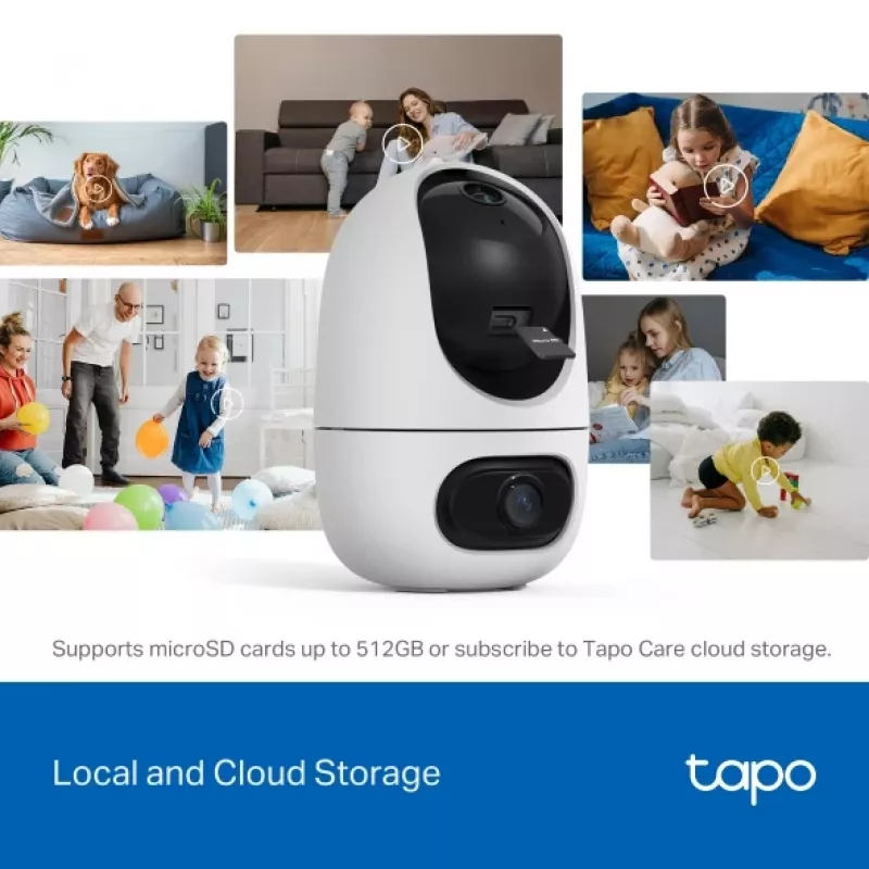 IP security camera TP-Link Tapo C245D 2304×1296, 3.1 mm lens, 104.3° hor., ceiling/wall mount, wireless, indoor, white