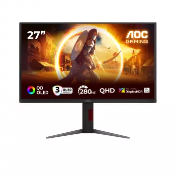 AOC G4 Q27G4ZD computer monitor 68.6 cm (27 inch) 2560 x 1440 pixels Quad HD QD-OLED Black, Red