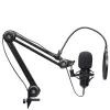 Podcast microphone TRUST GXT 270 Emita II+ — Condenser USB, wired, metal housing, black, 2.5 m cable