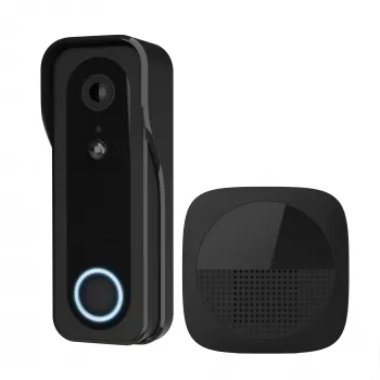 Video doorbell TRUST DOORCAM-3000 Black, 3 MP, Wi‑Fi 2.4 GHz, MicroSD up to 256 GB, Battery/USB (8–24 V)