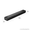 Soundbar LG S20A 2.0 channels, 50 W, Bluetooth SBC/AAC, wired & wireless, black, 650×99×63 mm