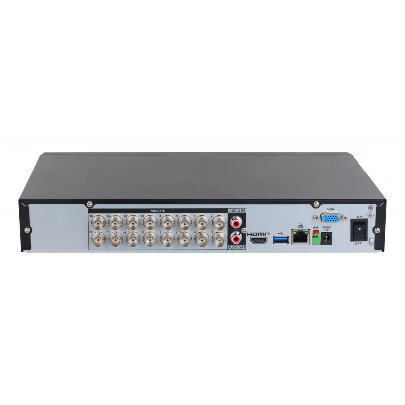 Digital Video Recorder Dahua XVR5116H-4KL-I3/T — 16-channel DVR, 4K (3840×2160), H.265/H.264, Gigabit Ethernet, 16 TB HDD