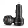 Car charger AXAGON PWC-PQ48, 48W, USB-C (PD3.0) + USB-A (QC4+), input 12–24V, black
