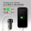 Car charger AXAGON PWC-PQ48, 48W, USB-C (PD3.0) + USB-A (QC4+), input 12–24V, black