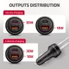 Car charger AXAGON PWC-PQ48, 48W, USB-C (PD3.0) + USB-A (QC4+), input 12–24V, black