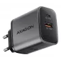 Wall charger AXAGON ACU-PQ67, 67W, PD3.0 + QC4+, 1x USB-C + 1x USB-A, 100–240V, grey/black