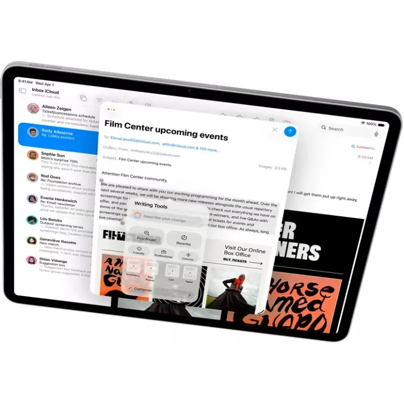 Tablet Apple iPad Air 13 inch (33 cm) Wi‑Fi + Cellular, 256 GB, M4, 12 GB RAM, Space Grey