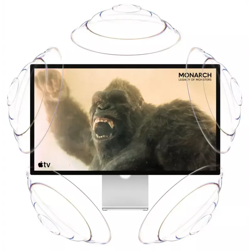 Monitor Apple Studio Display 27 inch (68.6 cm) 5K Ultra HD LED, Nano-texture glass, VESA mount adapter, Silver