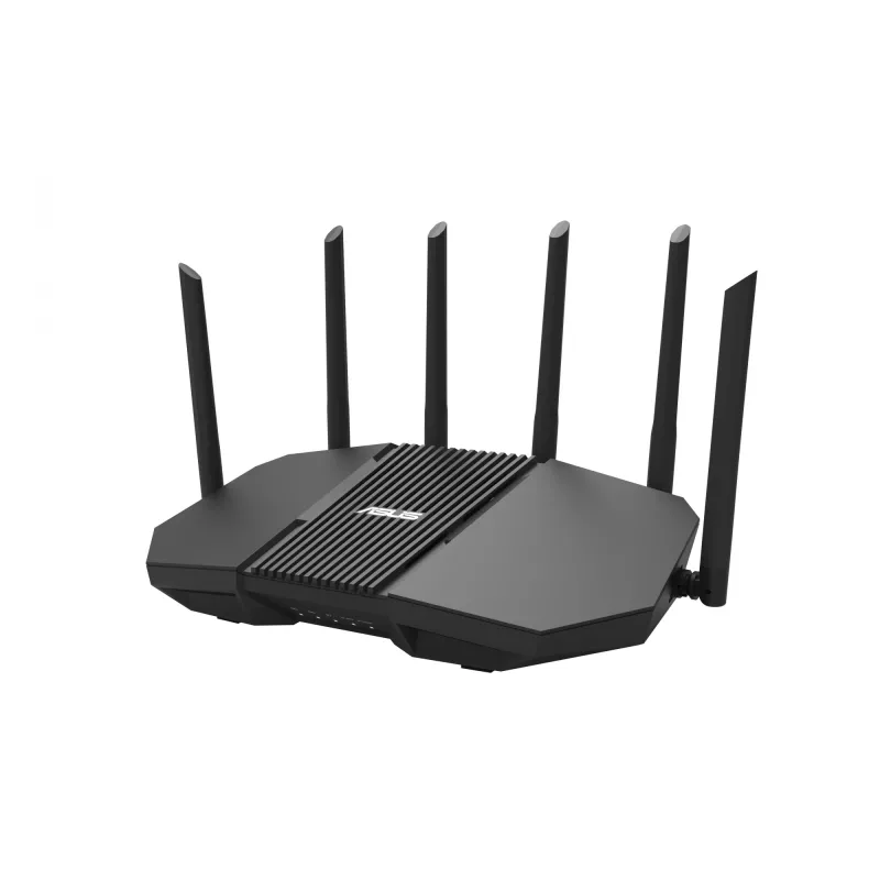 Tabletop router ASUS RT-BE90U BE9400 AiMesh — Tri-band Wi‑Fi 7 (2.4/5/6 GHz), 9400 Mbps, 2.5 Gigabit Ethernet, 4× RJ‑45 LAN, USB, Black