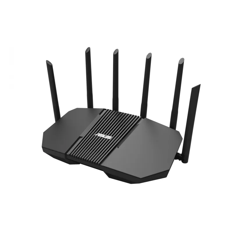 Tabletop router ASUS RT-BE90U BE9400 AiMesh — Tri-band Wi‑Fi 7 (2.4/5/6 GHz), 9400 Mbps, 2.5 Gigabit Ethernet, 4× RJ‑45 LAN, USB, Black
