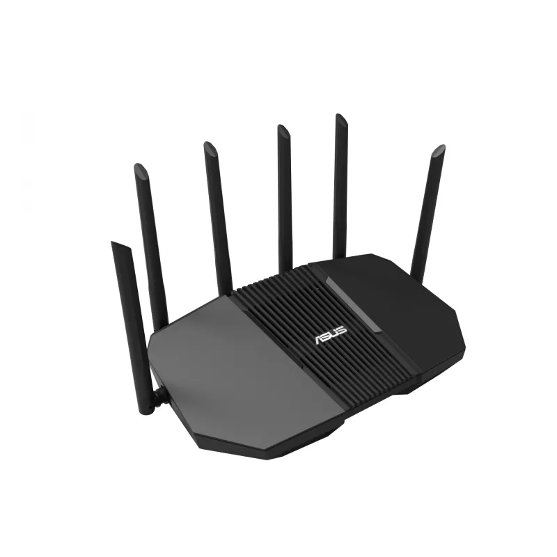 Tabletop router ASUS RT-BE90U BE9400 AiMesh — Tri-band Wi‑Fi 7 (2.4/5/6 GHz), 9400 Mbps, 2.5 Gigabit Ethernet, 4× RJ‑45 LAN, USB, Black