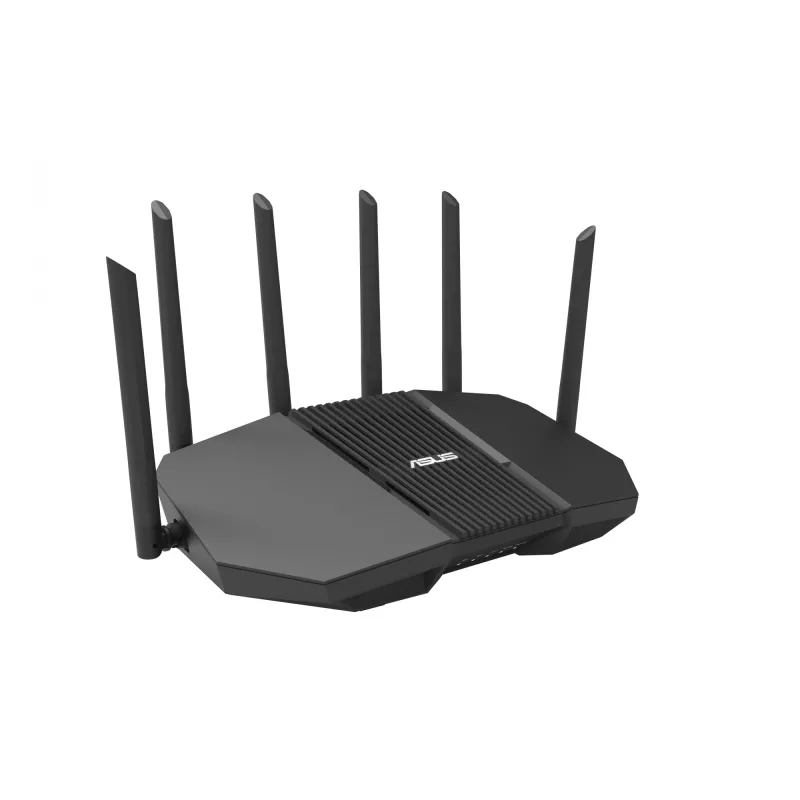 Tabletop router ASUS RT-BE90U BE9400 AiMesh — Tri-band Wi‑Fi 7 (2.4/5/6 GHz), 9400 Mbps, 2.5 Gigabit Ethernet, 4× RJ‑45 LAN, USB, Black