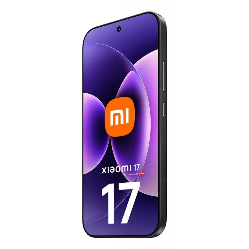 Smartphone Xiaomi 17 — 16 cm (6.3 inch) display, Snapdragon 8 Elite Gen 5, 12 GB RAM, 512 GB, 50 MP triple camera, 6330 mAh, Black