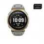 Smartwatch Amazfit T-rex 3 Pro 44 mm, 1.32 inch AMOLED 466×466, 16 GB, 64 MB RAM, GPS, Wi‑Fi, waterproof 45 m, Gold case, Grey silicone band