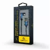 USB 2.0 data cable Gembird CC-USB2J-AMLML-1M-BL — USB A to Micro-USB B/Lightning, 1 m, Blue/Black