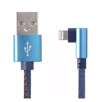 USB 2.0 data cable Gembird CC-USB2J-AMLML-1M-BL — USB A to Micro-USB B/Lightning, 1 m, Blue/Black