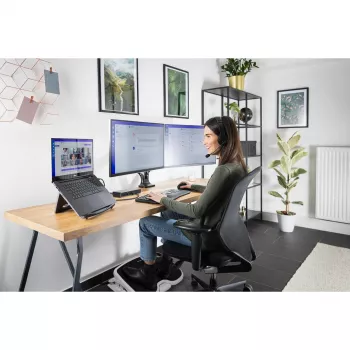 Kensington SoleMate Comfort Footrest with SmartFit System, Black, Grey, 0 - 20°, 117 mm, 546 mm, 355 mm, 8.9 cm