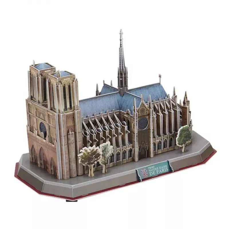 3D Puzzle CubicFun Notre Dame (Light) — model DA-20509, lightweight illuminated edition