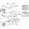 Whirlpool AKT 625/WH Black, White Built-in 60 cm Gas 4 zone(s)